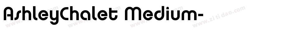 AshleyChalet Medium字体转换